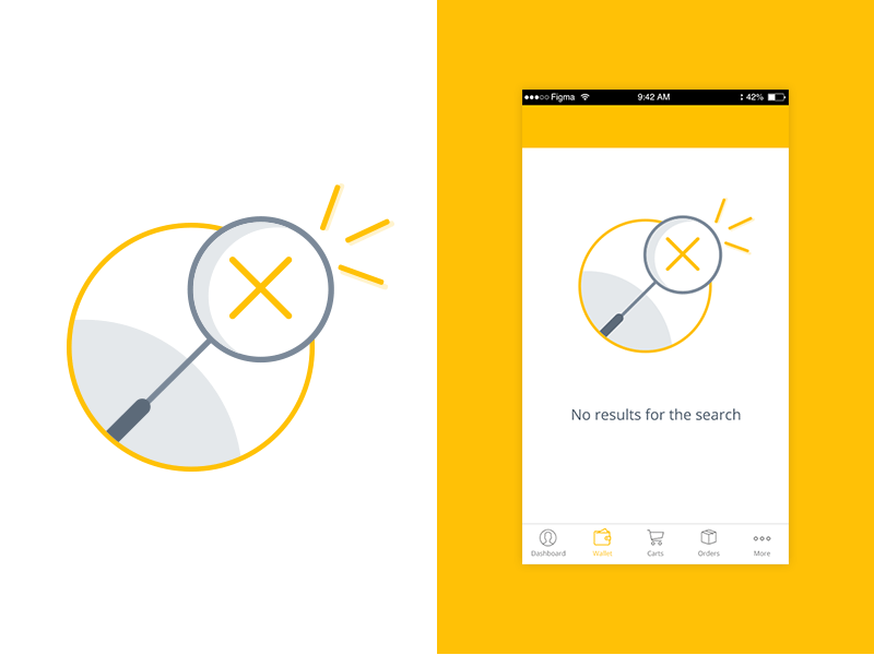 Placeholder Search Without Results by Arthur Dias on Dribbble