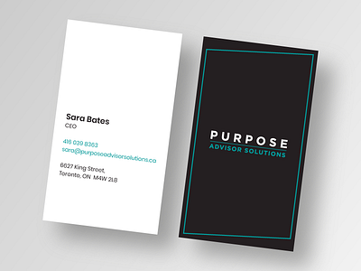 Purpose Advisor Solutions Business Cards