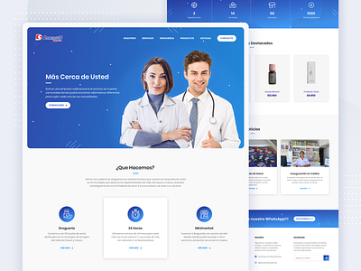 Darsalud - Pharmacy Homepage home page medical pharmacy ui design website