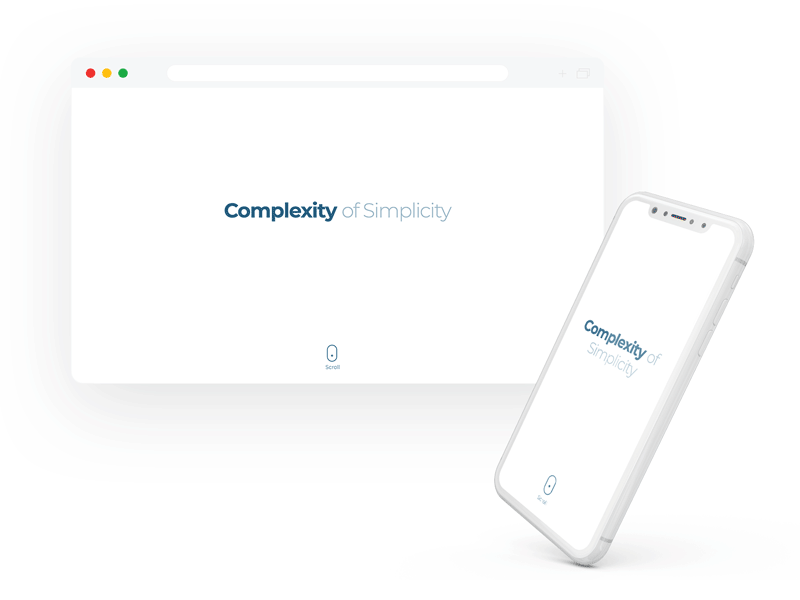 Complexity of Simplicity branding creative design illustration portfolio site ui ux ux designer vector web web design website