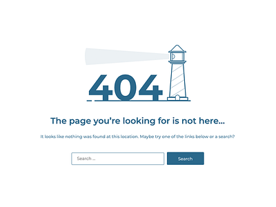 404 Page Concept