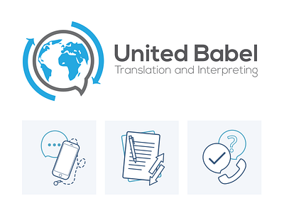 Translation & interpreting - Branding & Illustration branding creative design flat icon illustration illustrator lettering logo outline product typography ui ux vector web web design website