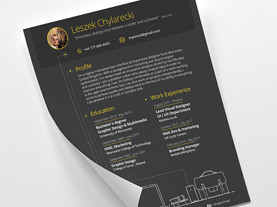 Resume Cv Design branding creative curricular vitae cv design illustration illustrator outline resume resume clean resume creative template typography ui vector