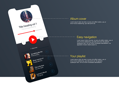 Music Player - Animated Codepen HTML project adobe xd animation codepen creative css css animation design html html css illustration illustrator product ui ux vector web web design website