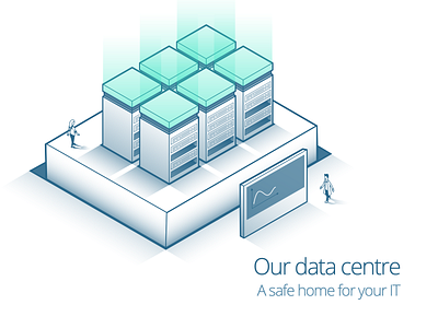 Our data centre - Isometric illustration