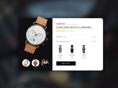 Watch Shop - Product page design