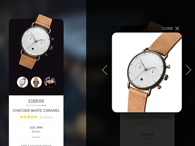 Watch shop - Mobile UI concept