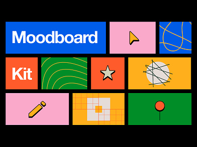 🔲 Moodboard Kit design kit figma freebie moodboard resource