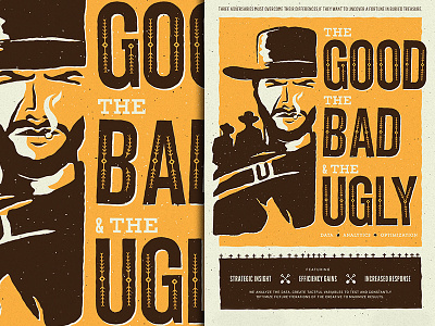 The Good, The Bad, & The Ugly clint eastwood cross illustration movie poster shovel texas western