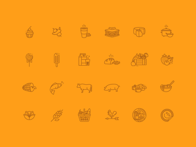 Brooklyn Grocery Store Icons