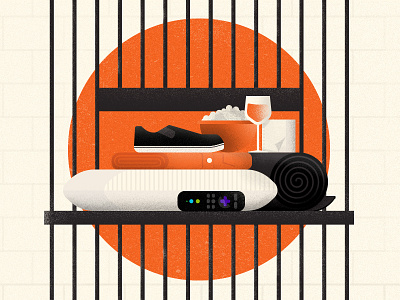 OITNB "Voluntary Sentence" illustration netflix orange is the new black prison roku