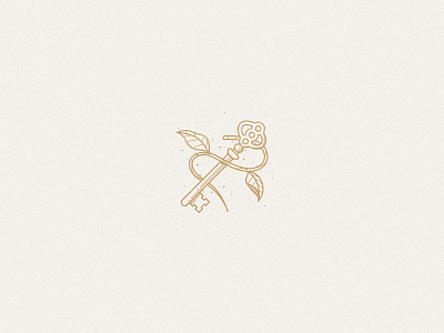 Hospitality Illustration icon illustration key rustic vine
