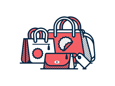 Coach Bags Illustration bags editorial fast company icon illustration lifestyle