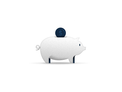 Piggy Bank icon imm money pig saving simple