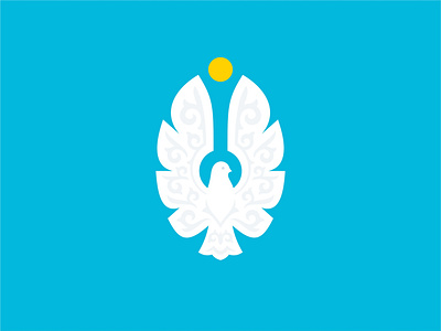 Gratitude Day | Qazaqstan astana bird day design dove ethnic fly international kazakhstan logo logotype nation pattern peace qazaqstan sky sun thank tree wing