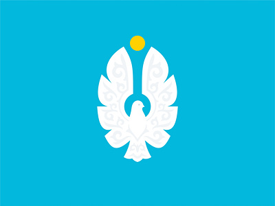 Gratitude Day | Qazaqstan astana bird day design dove ethnic fly international kazakhstan logo logotype nation pattern peace qazaqstan sky sun thank tree wing
