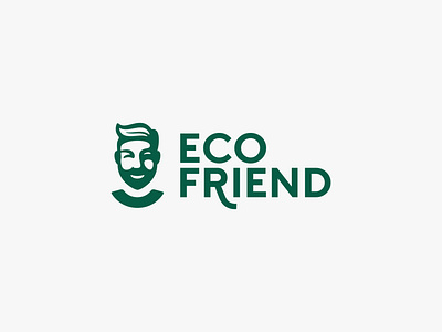 Eco Friend boy care craft eco ecology face friend friendly green guy hairstyle kazakhstan leaf leaves lettering natural nature recycle recycling tree