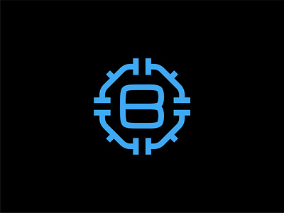 B - chip b bitcoin blockchain chip coin crypto digita emoney ethereum factory letter mining money network pay service software startup system token