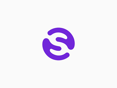 Senim | Payment system abstract app application circle connect contact hand hands letter logotype monogram pay payment s senim sletter slogo system trust two hand