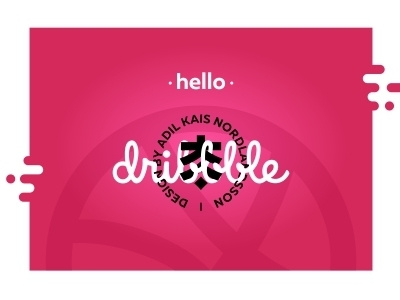 Hellooo Dribbble !) acorn desugn dribbble first hello kais kz logo shot welcome