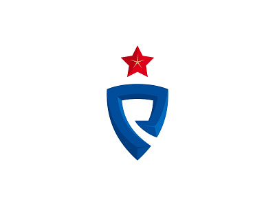 FC Rotor Volgograd club football letter logo r rotor russia shield star ussr volgograd