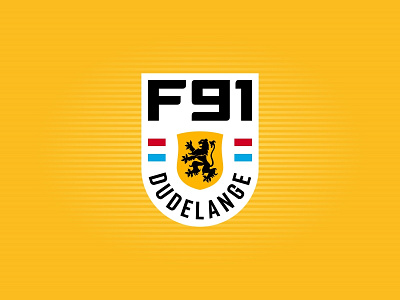 F91 Dudelange champion club emblem flag football leon logo luxemburg shield sport