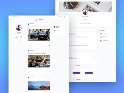 Linkedin Clone Template built with no-code bubble bubblewits functional linkedin no code responsive template templates visual programming without code zeroqode