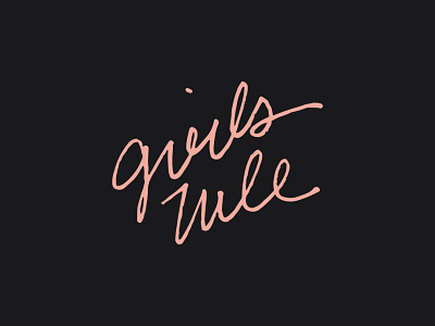 Girls Rule – Everyday handlettering typography