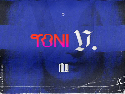 Toni V brand and identity collage design experimental fanzine logo typography