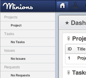 Minions css html5 user interface web