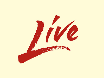 Live brush calligraphy grunge handwriting lettering live texture