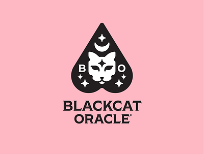 Blackcat Oracle design icon illustration logo vector