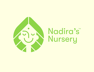 Nadira's Nursery branding design icon illustration logo minimal