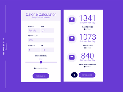 100 Days Of Ui 05 Calculator design flat minimal typography ui ux website