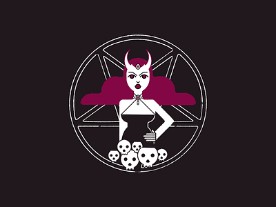 Monsters & Ghosts: Succubus design illustration minimal vector