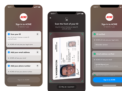 Use Nametag to Sign in with ID app clip authentication authenticator cybersecurity id id scan id verification ios iphone mobile passwordless scan verify
