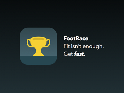 Trophy Icon app blue gold icon ios iphone run running track trophy yellow