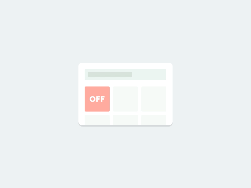 On/Off Toggle on off pale green red switch toggle off on