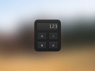 Calculator Icon (Version 2) calculator dark icon