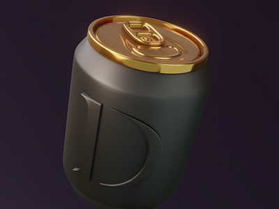 Blender Cola Can illustration