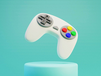 Blender 3D Gamepad 3 3d design graphic design illustration