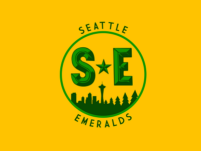 Seattle Emeralds Hockey Club Branding