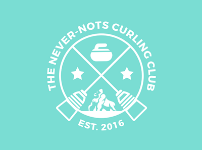 Never-Nots Curling Club Branding branding curling design graphic design icon illustration logo sports