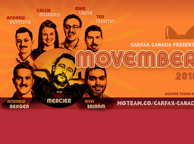 Movember Thumb boogie nights branding design graphic design illustration movember orange poster promo vector