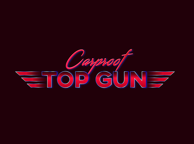 Top Gun Branding & Booklet 80s branding design graphic design illustration logo typography vector