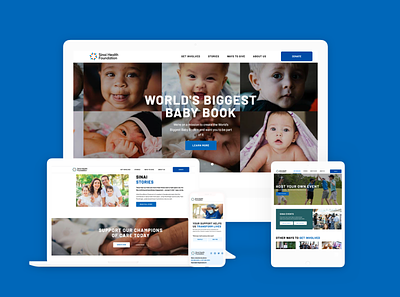 Sinai Health Foundation Website Redesign branding design graphic design healthcare redesign ui ux vector web webdesign website