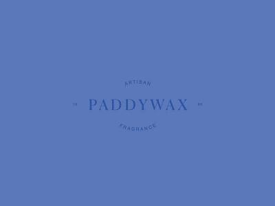 Paddywax Candles branding graphic design identity logo design