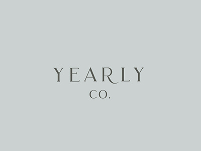 Yearly Co. branding design identity logo