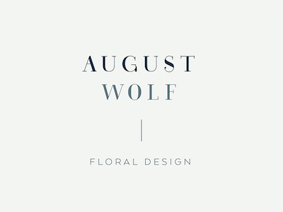August Wolf branding design identity logo