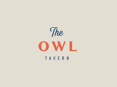 The Owl Tavern branding design identity logo